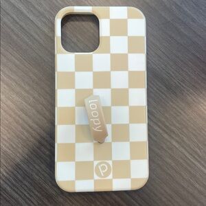 Loopy Sand Dollar Checkered iPhone 12 & 12 pro Case